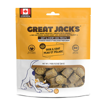 Great Jack’s Skin & Coat Grain-Free Dog Treats 9.2oz / 261gm
